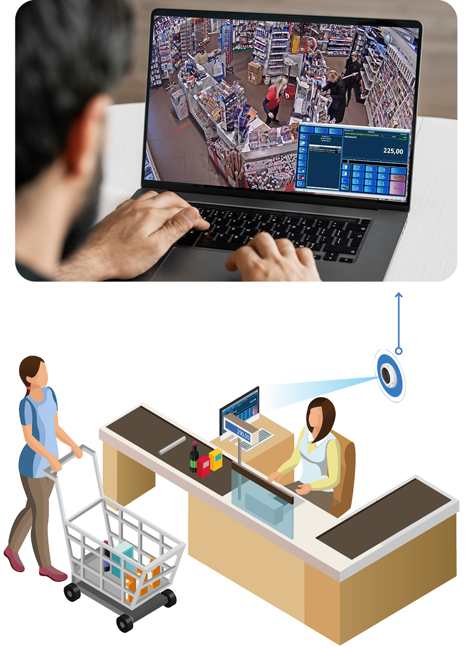 POS Monitor přímo ve videu