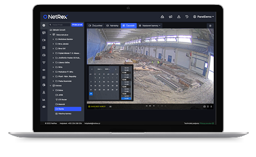 Netrex Timelapse náhled z aplikace