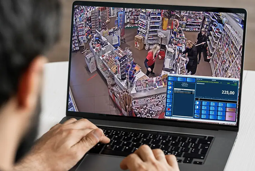 zobrazení NetRex POS monitoru - digitální dohled nad podkladnou